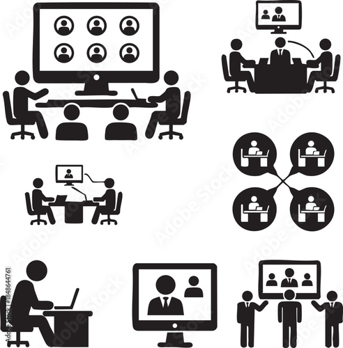 Hybrid and Remote Meeting Scene for Modern Business Collaboration