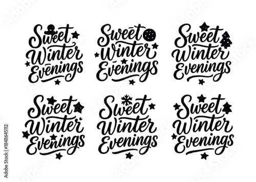 Snow Trail Lettering. Snow Trail Directionals. Create a calligraphy lettering illustration of the phrase: Snow