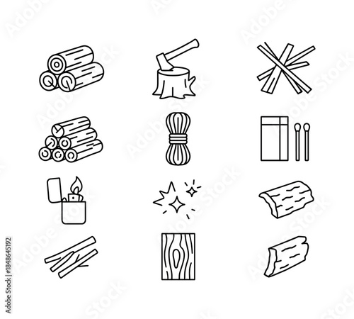 Creative Napkin Fold Icons. Festive napkins folded into creative shapes. Filled icon set of festive napkins