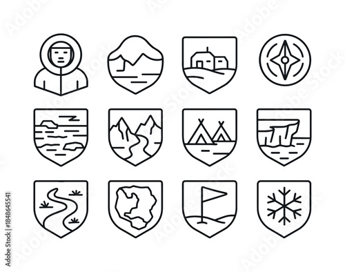 Holiday Meal Icons. Family traditions shared during holiday dinners. Filled icon set of family traditions