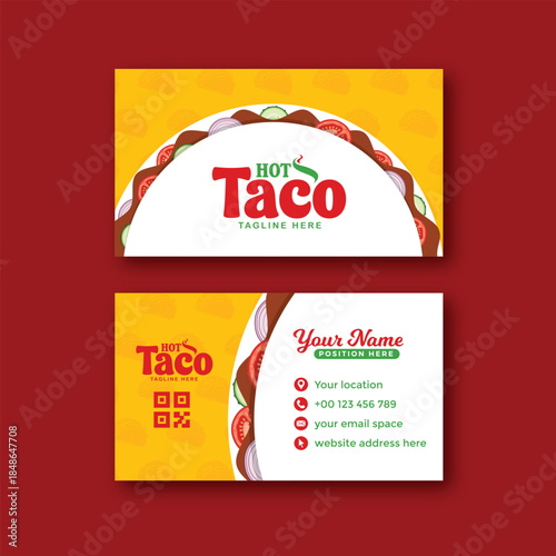 Taco business card template