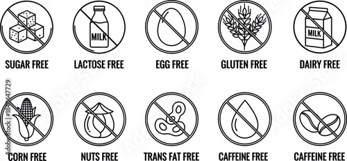 Black Gear Cog and Hexagonal Nut Icon Set for Settings Maintenance and Engineering Concept