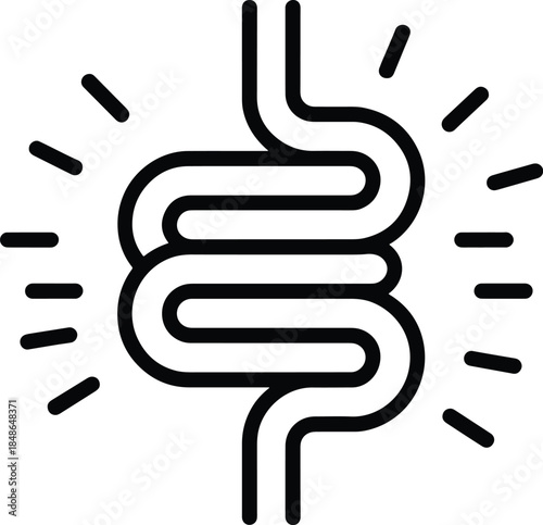 Inflamed intestine bowel problem digestive disease