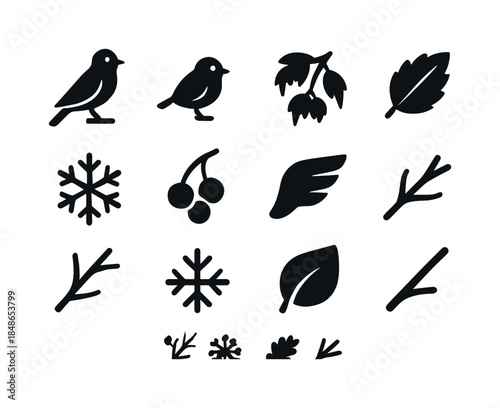 Fortune Charm Icons. Fortune-bringing charm set. Line outline icon set of Fortune-bringing charm set: clover