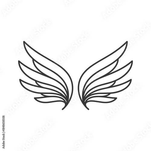 Elegant angel wings Vector
