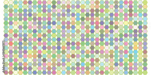 Soft pastel hexagonal pattern with a gentle, calming effect
