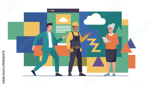 Collaboration between business construction and technology stakeholders