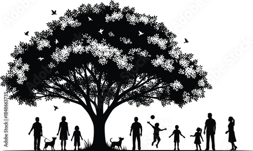 Black and White Rooster Silhouette with Human Hands Cupped Underneath Representing Poultry Farming Protection and Care for Livestock and Birds