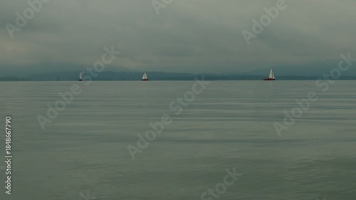 the german chiemsee lake 4k 25fps video
