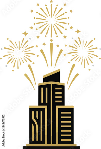 3D Luxury Fireworks Icon