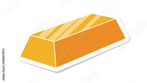 gold bars on white background