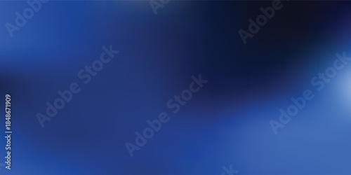 Dark Blue Gradient Abstract Background. Blurred Gradient with grain noise texture effect, elegant and futuristic good for wallpaper, copy space