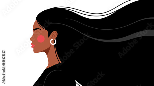 vector illustration of a woman