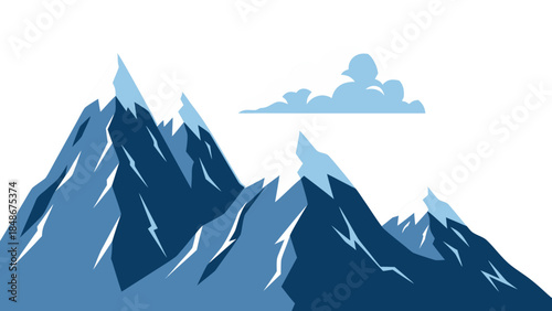 vector illustration of mountain