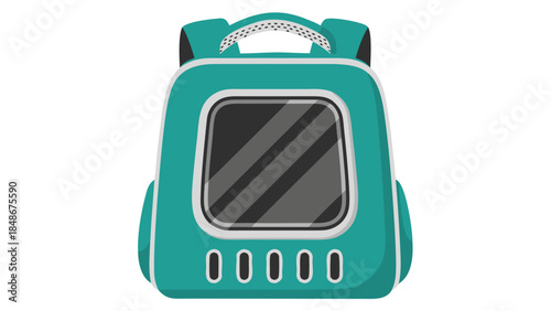 portable radio isolated on white