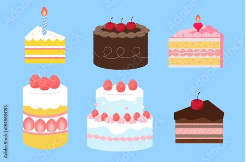 케이크 일러스트