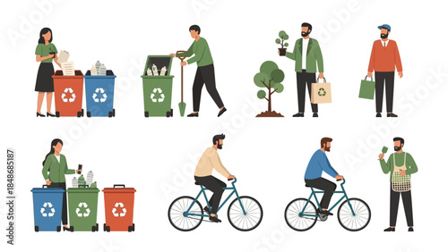 Sustainable Recycling and Eco-Friendly Transportation Practices in Urban Settings