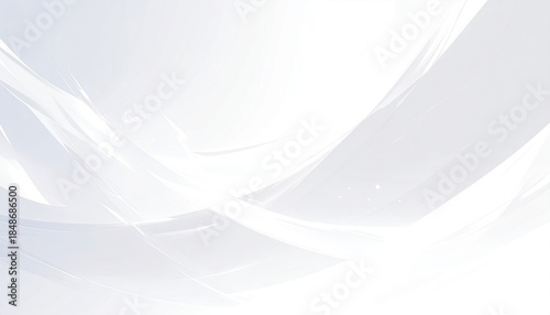 Abstract white background with flowing lines and soft light.