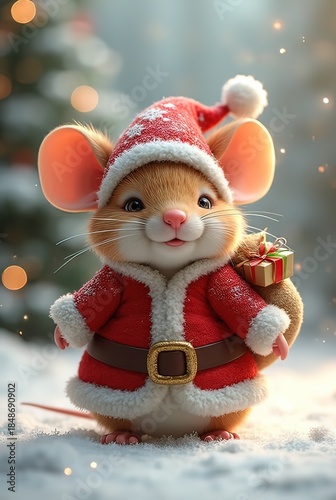 Ai simpatici animali vestiti da Babbo Natale 01