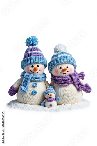 Ai la famiglia di pupazzi di neve 01