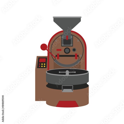 Vintage Coffee Roaster Vector Design for Cafes and Coffee Shops
