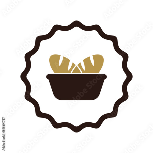 Artisan Bread Bowl Logo Vector Design for Culinary Art, Bakery Branding, and Food Industry Marketing