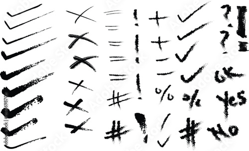 Handwritten symbols Vector
