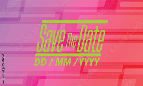 Save the date banner. Can be used for business, marketing and advertising. logo graphic design of event summit made for Technology and upcoming events