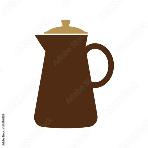 Stylish Coffee Pot Vector for Modern Kitchen Decor and Culinary Use