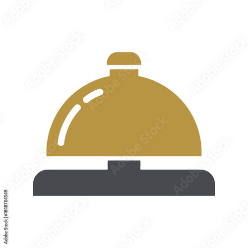 Elegant Reception Bell Vector for Hospitality, Service, and Customer Support Graphics