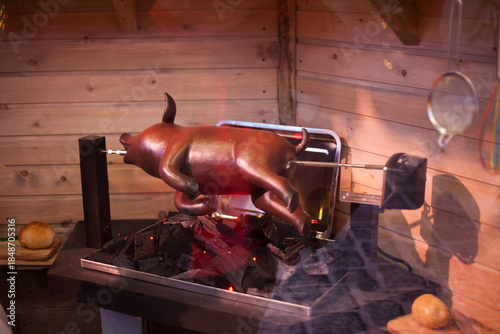 artificial food at the mall as a sample