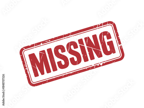 Red Missing Stamp Mark Icon