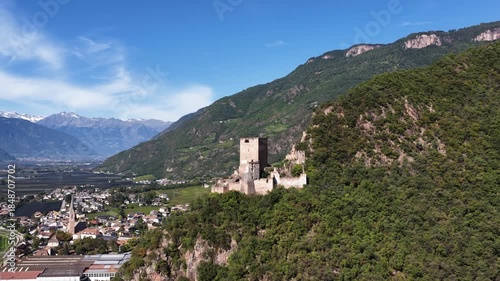 Castel Maultasch Neuhaus Mountain Ridge Aerial View