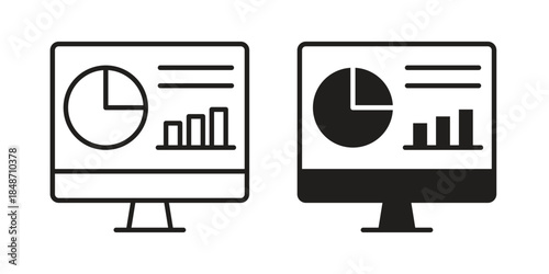 Dashboard icons collection. Line vector sign, symbol for web and mobile