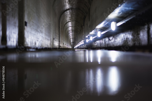 Interior Tunnel of the Rappbode Dam in the Harz Mountains, Germany