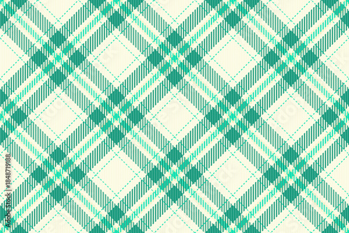 Elegant seamless pattern, textured plaid design in teal  white. Versatile textile, backdrop, or digital paper. Perfect for fabric, packaging, and graphics.