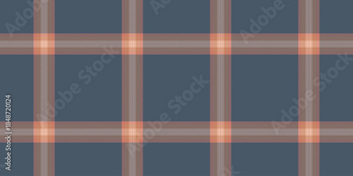 Classical tartan pattern check, romantic seamless vector background. Creative texture plaid textile fabric in pastel and orange colors.