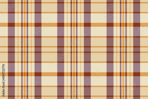 Front pattern check texture, refresh vector fabric textile. Loft tartan seamless background plaid in light and dark colors.