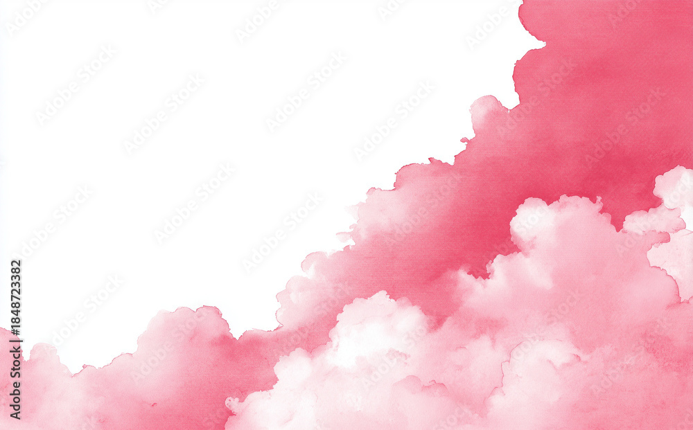Fototapeta premium Pink Watercolor Abstract Background with Soft Pastel Texture 