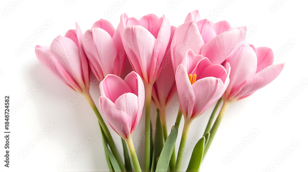 Fototapeta premium Pink Tulip Bouquet