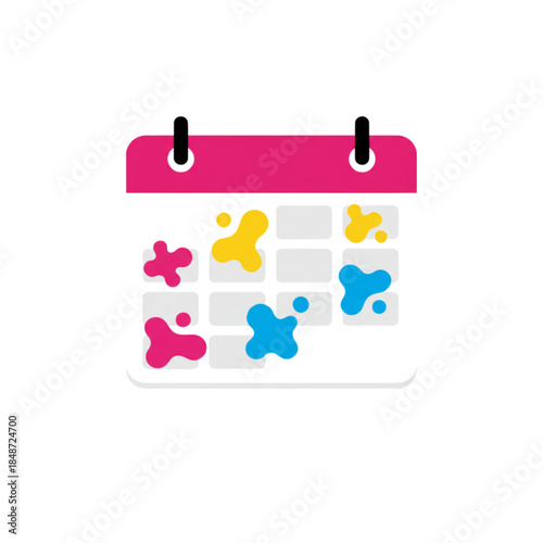 white calendar with due dates for planning