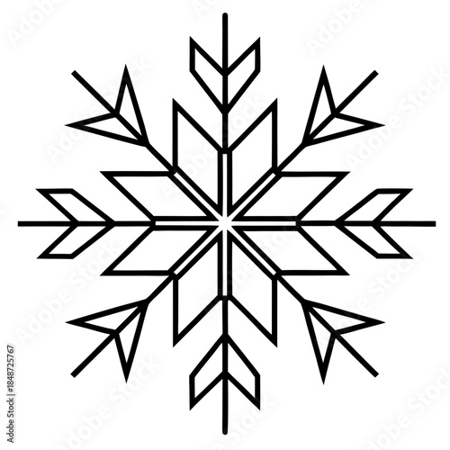 vector illustration of a snowflake