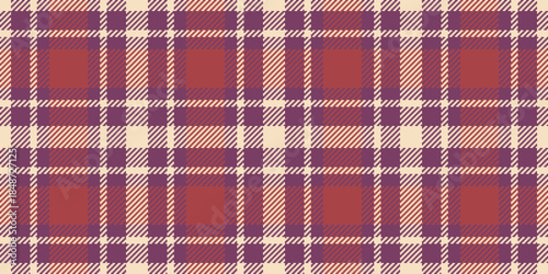 Tee check textile tartan, repetitive texture seamless pattern. Editable background plaid fabric vector in pink and light colors.