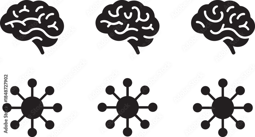 Fototapeta premium Brain Virus Infection Concept
