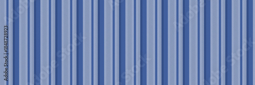 Fiber stripe vertical fabric, handmade seamless vector texture. Gala pattern background lines textile in blue and white colors.
