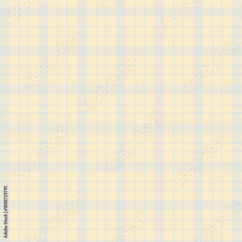 Soft pastel plaid pattern with yellow and blue squares