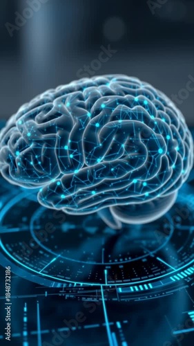 Explore technology and AI in a virtual brain model