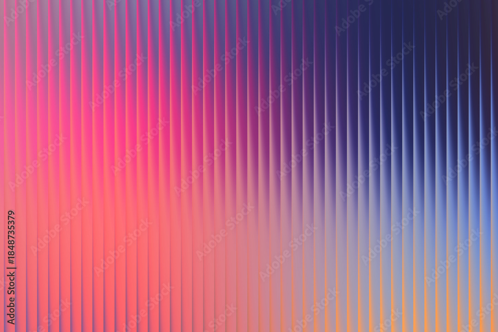 Obraz premium Vertical lines and a gradient of colors create a captivating abstract background, offering a modern and stylish design element for various applications