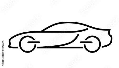 Automotive Car Line Art Vector Icons
