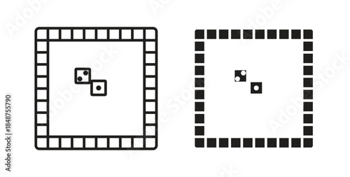 Game board icons designs can be used for mobile, ui, websites
